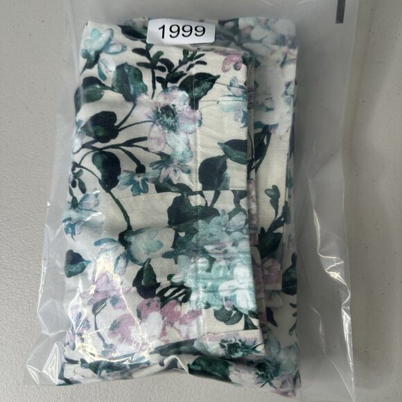 J Jill Ankle Pants Floral Linen Blend Hem Buttons Size Large - Picture 11 of 11